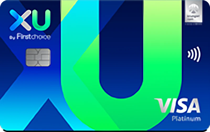 ตำแหน่งรูปบัตร เอ็กซ์ยู บัตรเครดิต ดิจิทัล (XU digital credit card)