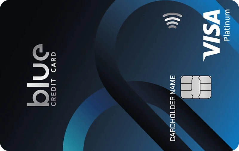ตำแหน่งรูปบัตร บัตร Blue Credit Card