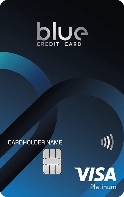 ตำแหน่งรูปบัตร บัตร Blue Credit Card