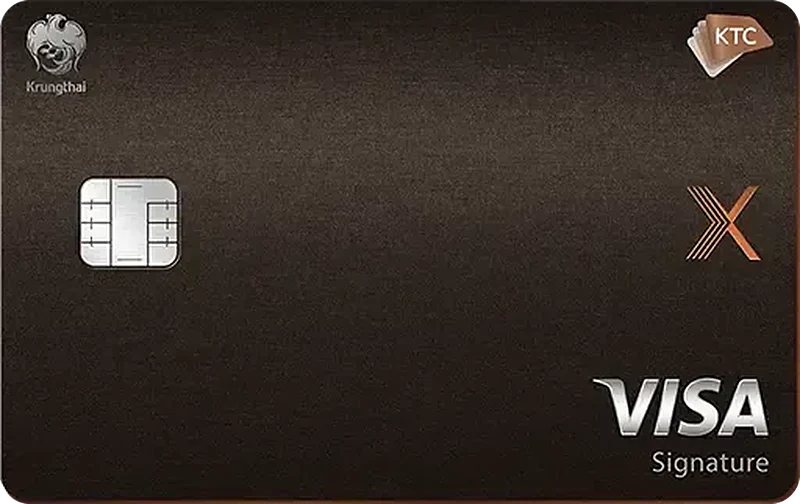 ตำแหน่งรูปบัตร KTC X VISA SIGNATURE
